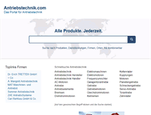 Tablet Screenshot of antriebstechnik.com